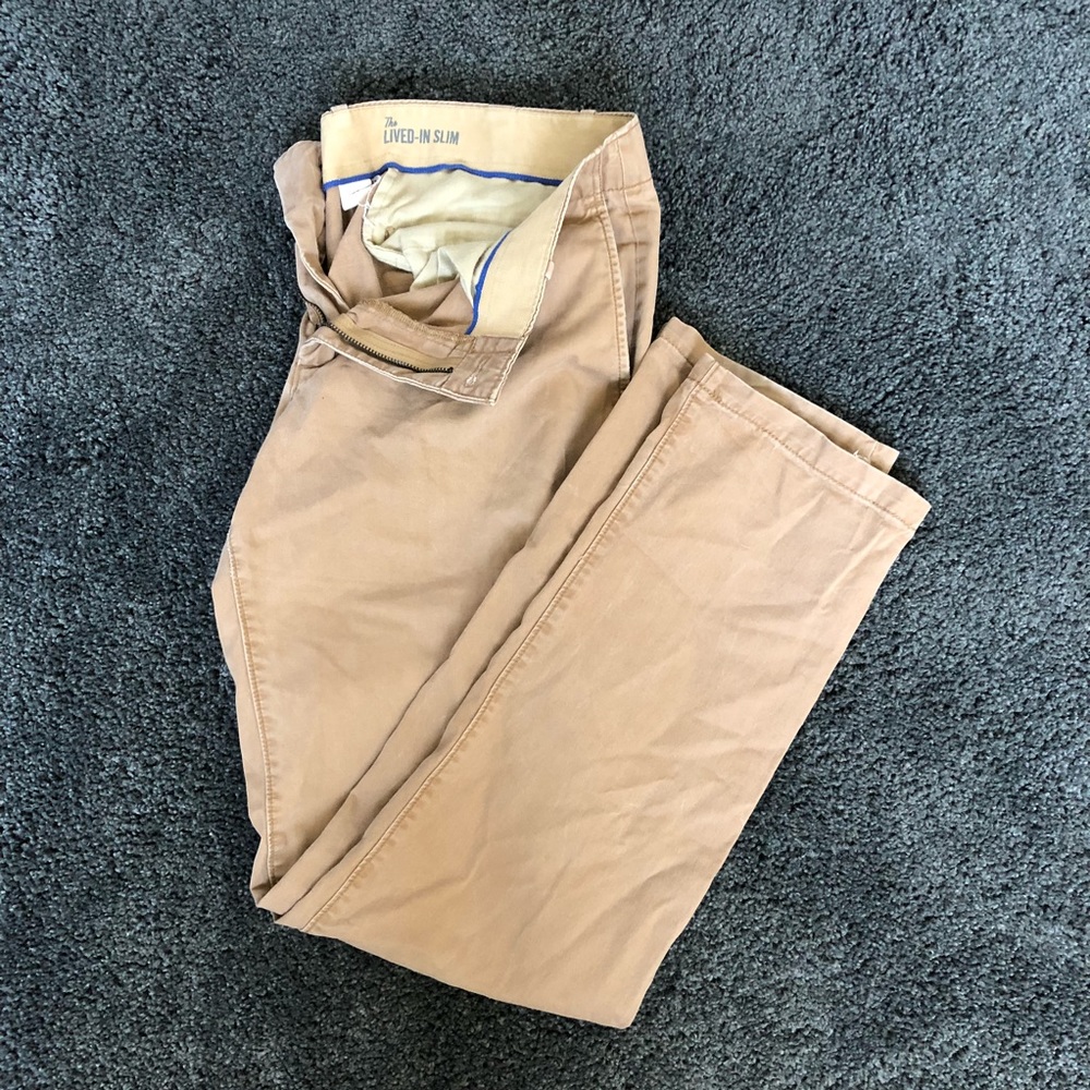Gap - “The Lived-In Slim” - khaki pants